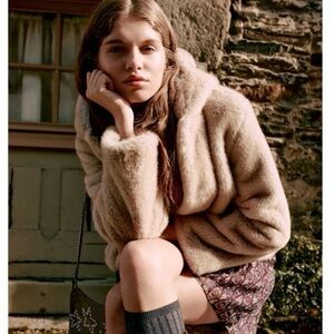 Chic Tan Women's Teddy Jacket